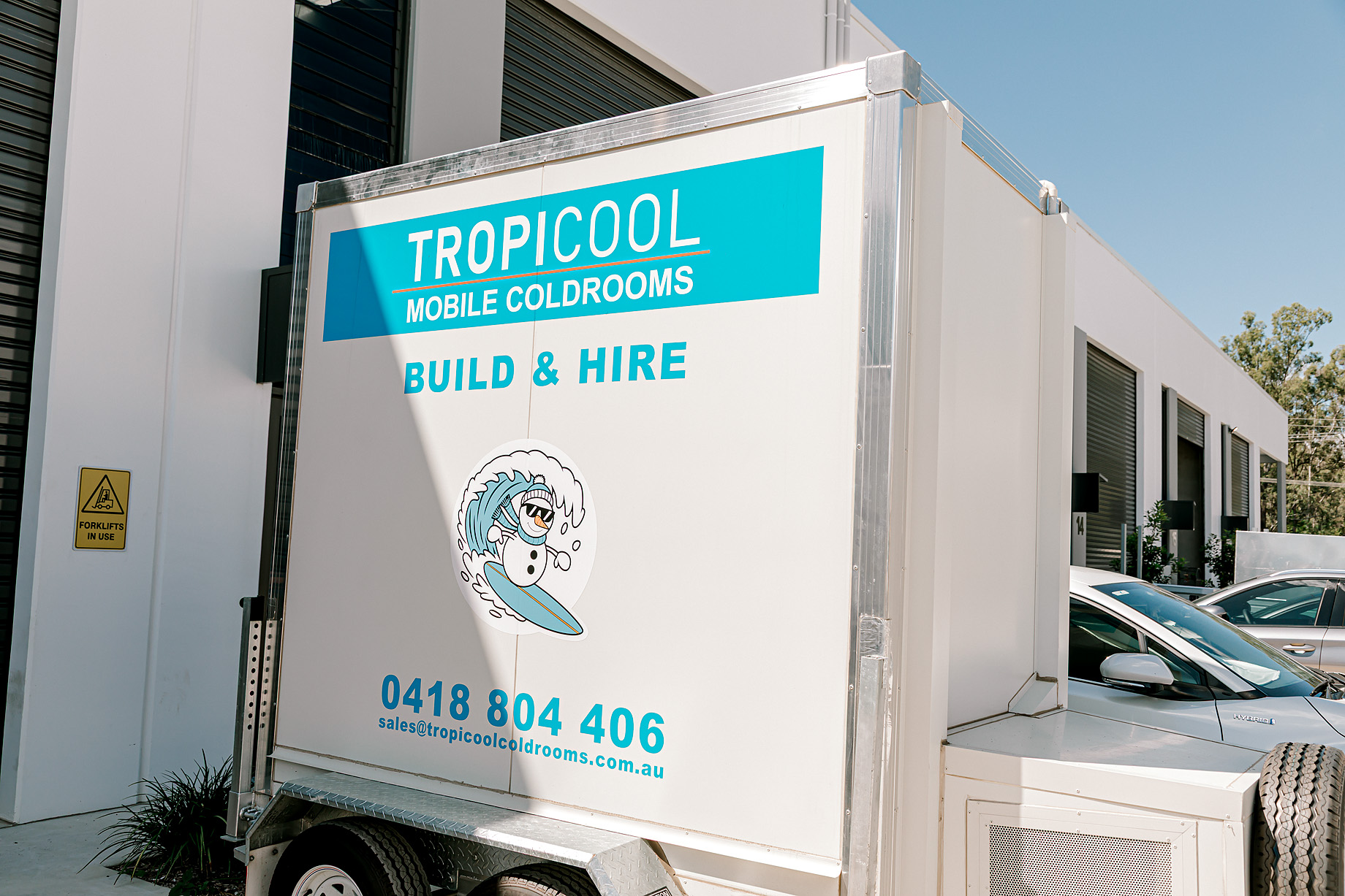 Large Capacity Mobile Cold Storage Trailer